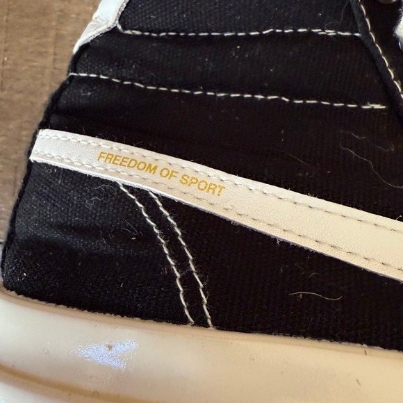 Stepney Workers Club Hi-Top Canvas Sneakers Casual Shoes Black White Sz 38 - Picture 12 of 16